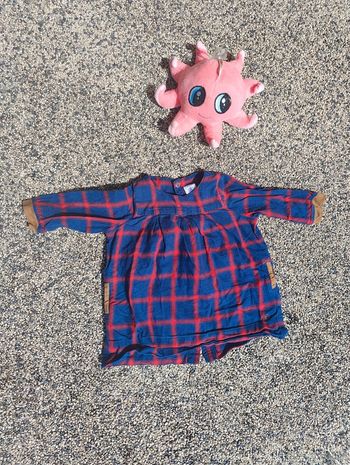 Robe à carreaux petit bateau 6 mois