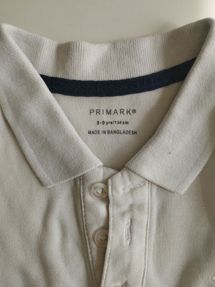 Polo blanc T 8-9 ans - photo numéro 2