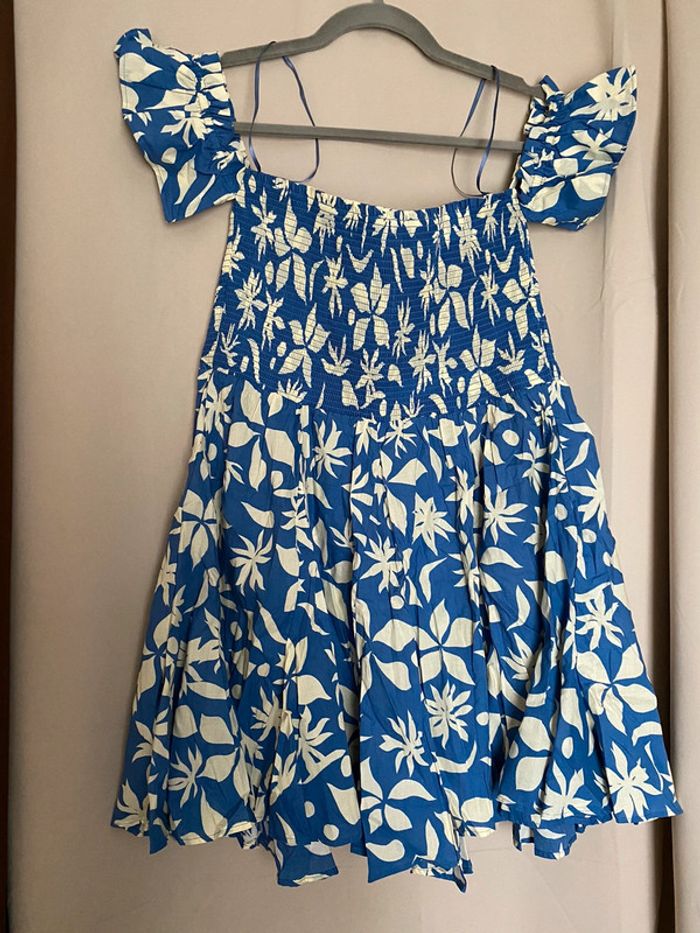 Superbe belle robe courte imprimé Zara neuve avec étiquette taille L - photo numéro 7