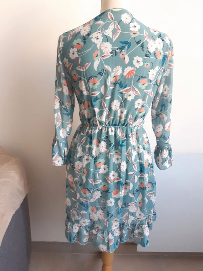 Robe manches longues fleurs - photo numéro 3