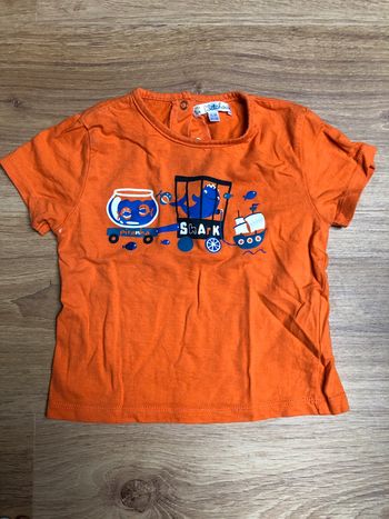 Tee shirt orange 18 mois