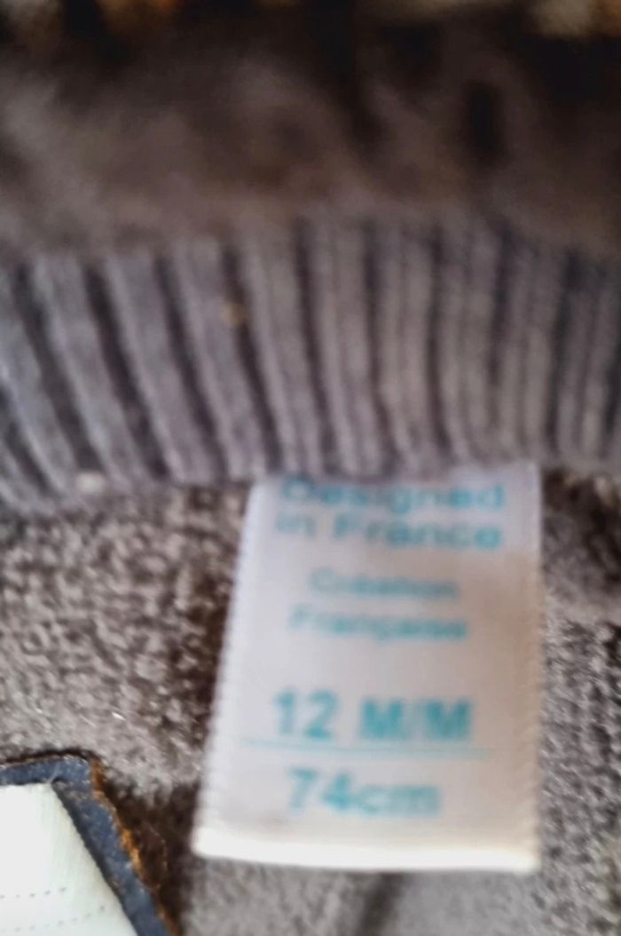 Manteau doudoune bébé garçon 12M / 74cm obaibi - photo numéro 3