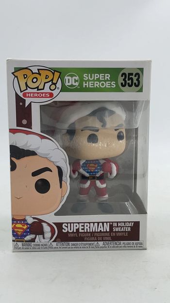 Figurine Funko Pop Dc Super Heroes SuperMan in Holiday Sweater N•353