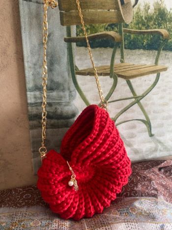 Sac coquillage au crochet
