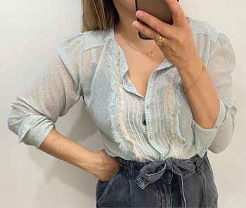 Chemise Imprimée ZARA Transparente Taille M