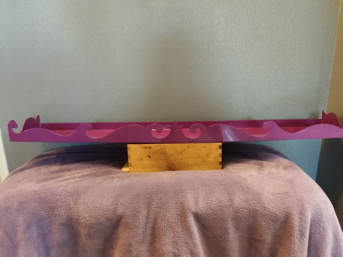 Etagere rangement livre metal violet chambre bureau bibliothèque - photo numéro 4