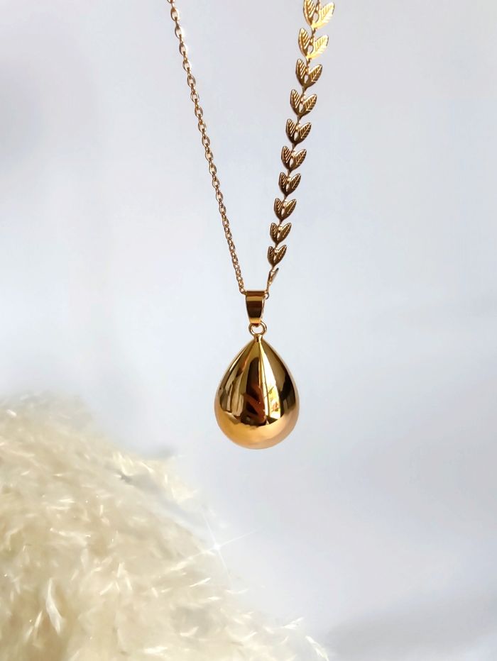 Bola de grossesse goutte couleur or jaune feuilles