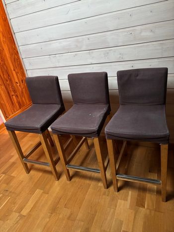 Lot de 3 chaises hautes de bar