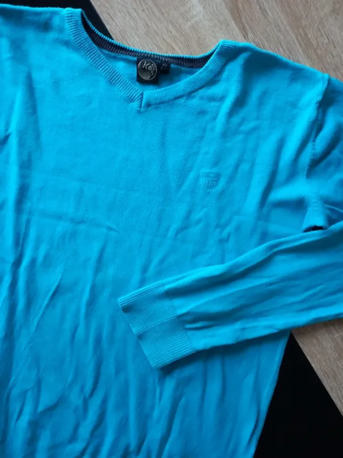 Pull garçon bleu 14 ans - photo numéro 2