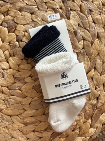 Paire de chaussettes x2, petits bateaux en taille  15 18