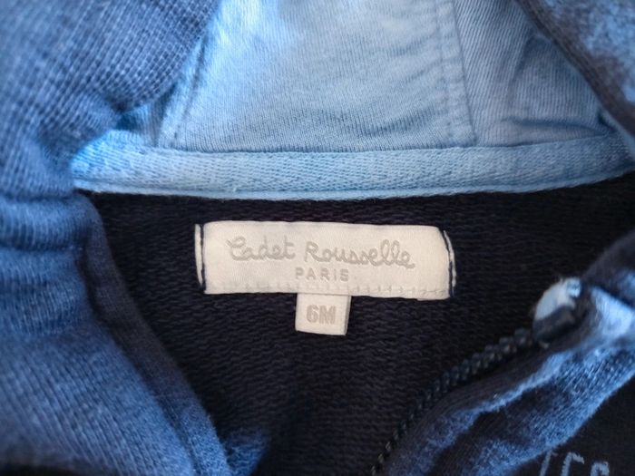 Lot gilets zippé à capuche 6 mois - photo numéro 3