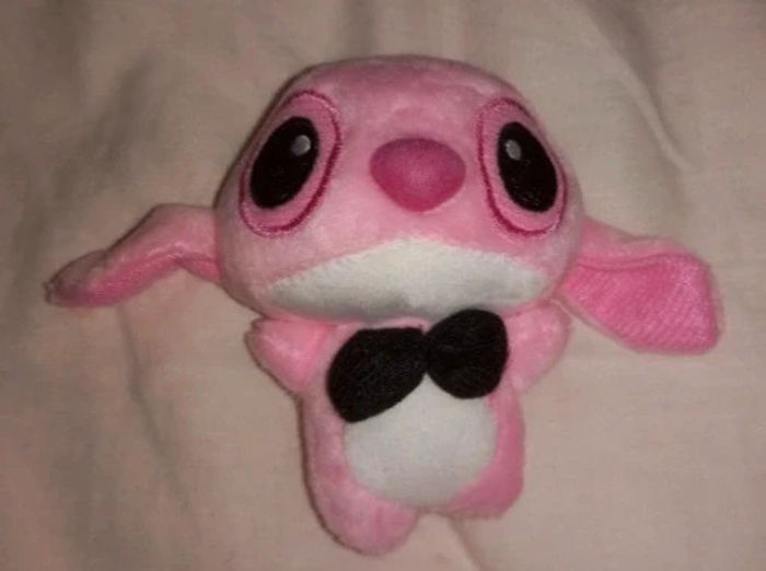 Petite peluche stitch Angel rose