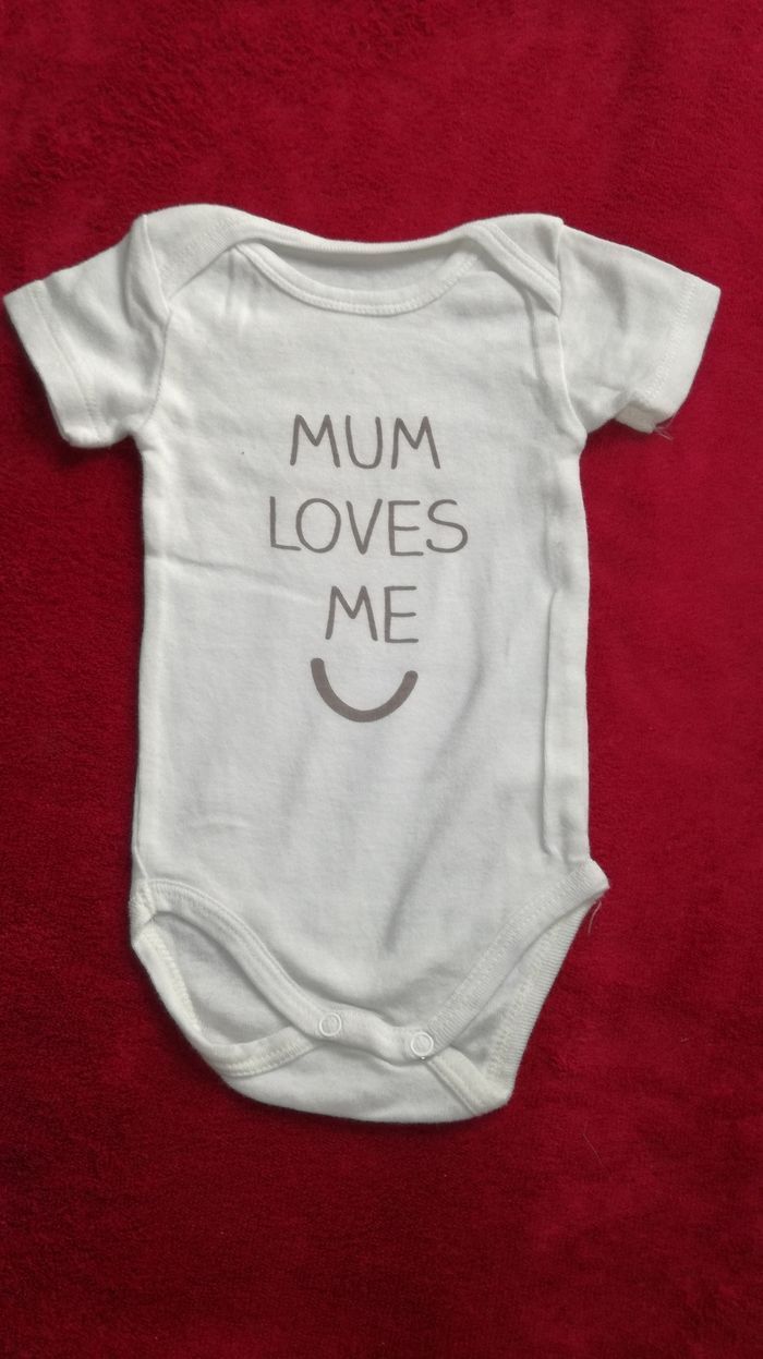 Lot de 5 bodys manches courtes 3 mois mixte kiabi - photo numéro 6