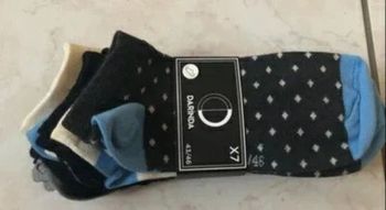 Lot de 7 paires de soquettes Darinda taille 43/46 neuves ds leur emballag