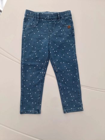 Legging jean avec motif étoile 24-36