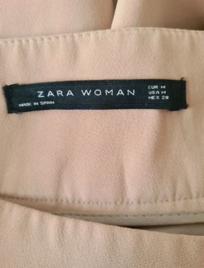 Jupe courte beige Zara Taille S - photo numéro 4
