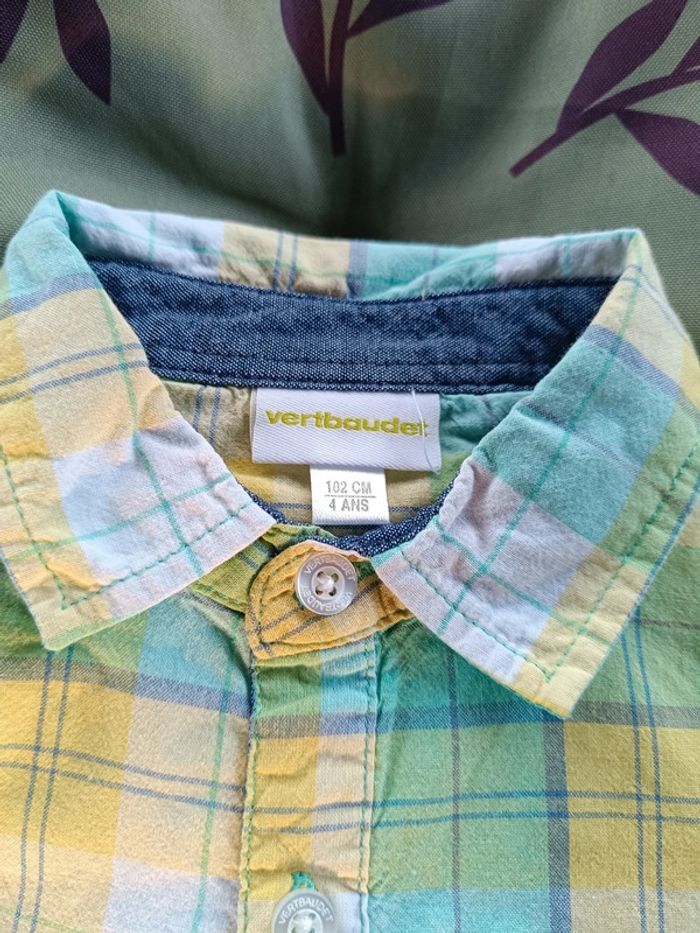 Chemise à carreaux 4 ans - photo numéro 2