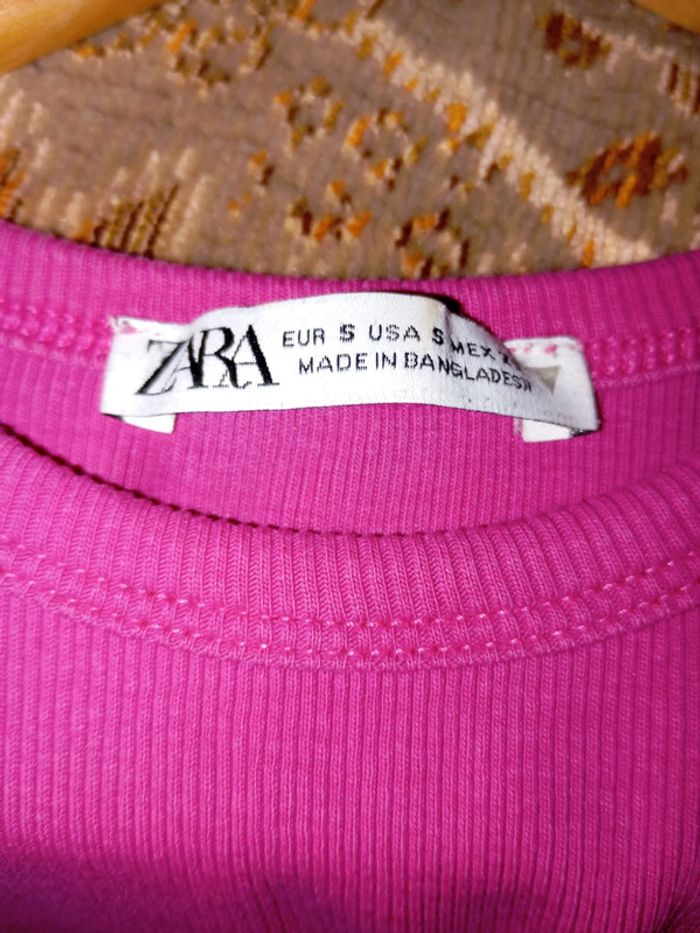 Débardeur / top rose Zara - photo numéro 3