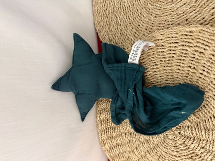 Doudou mouchoir "Étoile" en gaze de coton - photo numéro 1