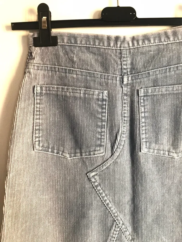 Jupe 10 ans en velours bleu - photo numéro 6