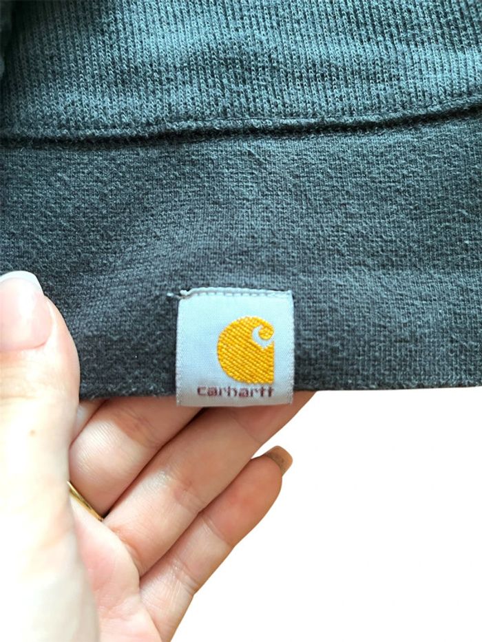 demi zip carhartt NOIR - photo numéro 2