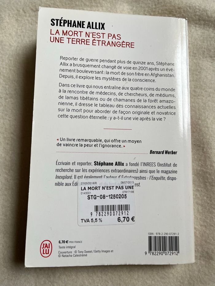 Stephane ALLIX la mort n’est pas une terre étrangère - photo numéro 3