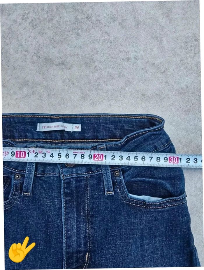 Jean Levi's 721  W26|FR36 L28 coupe droit bleu Femme-Women - photo numéro 4