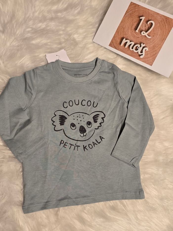 Neufs (non portés) 🏷🏷💙🤩😍 superbe pull et teeshirt ml 12 mois garçon 💙🤩😍 - photo numéro 4