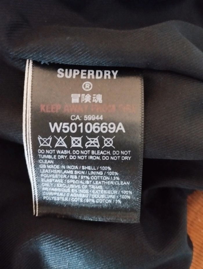 Blouson cuir Superdry - photo numéro 9