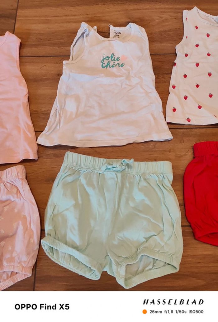 Lot de débardeurs et shorts - photo numéro 4