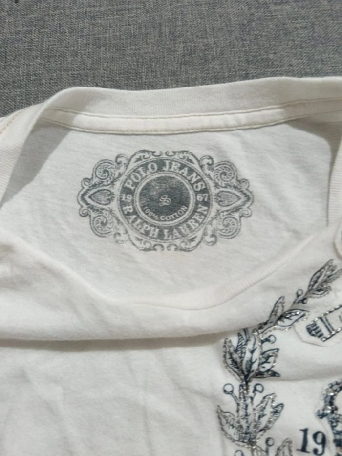 C57 t-shirt blanc Ralph Lauren XS - photo numéro 3