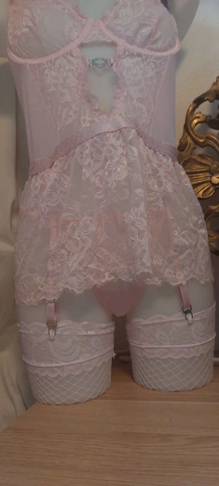 Superbe ensemble complet rose poudré neuf - photo numéro 4