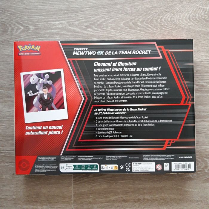 Coffret Pokémon Rivalités Destinées Mewtwo EX de la Team Rocket NEUF - photo numéro 2