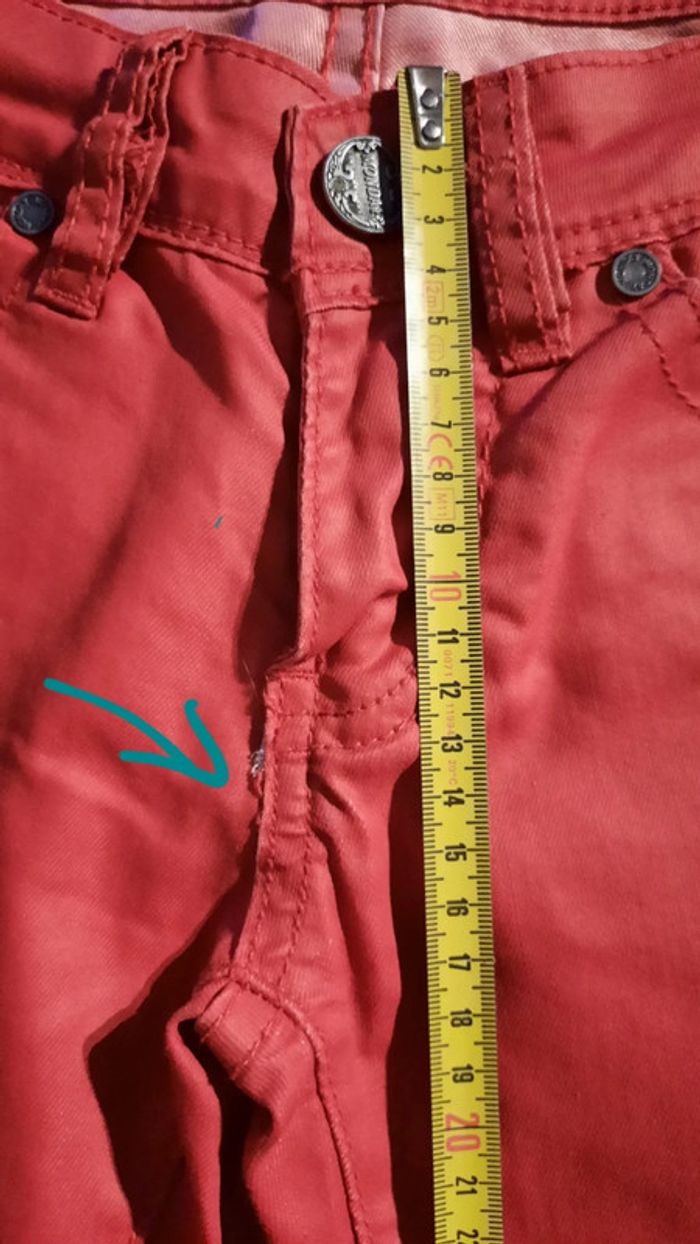 Pantalon rouge taille 34 - photo numéro 10