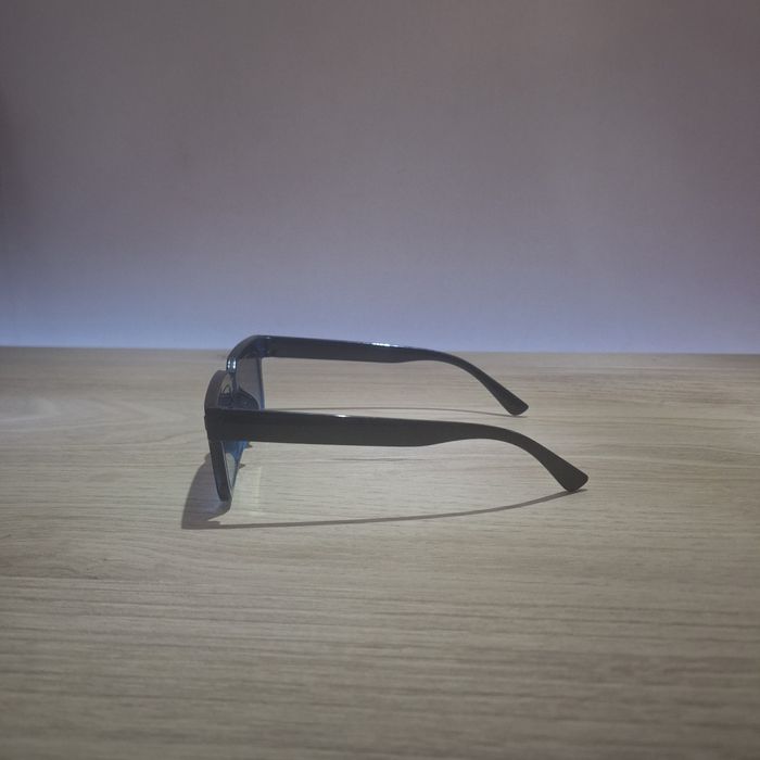Lunettes de Soleil Noirs Bleu - Y2K Vintage 90s-2000s - Unisexe Sunglasses - Verres teintés noir bleuté - photo numéro 3