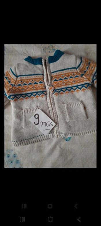 Gilet doux et chaud sergent major 9 mois