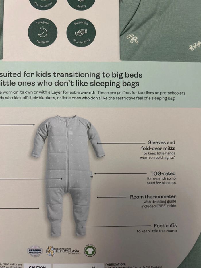 (New) onesie sleep bag 2.5 tog 6-12m - photo numéro 7