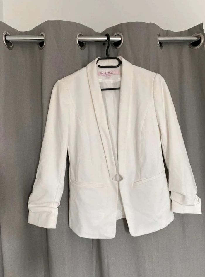 Veste blazer blanche - photo numéro 4