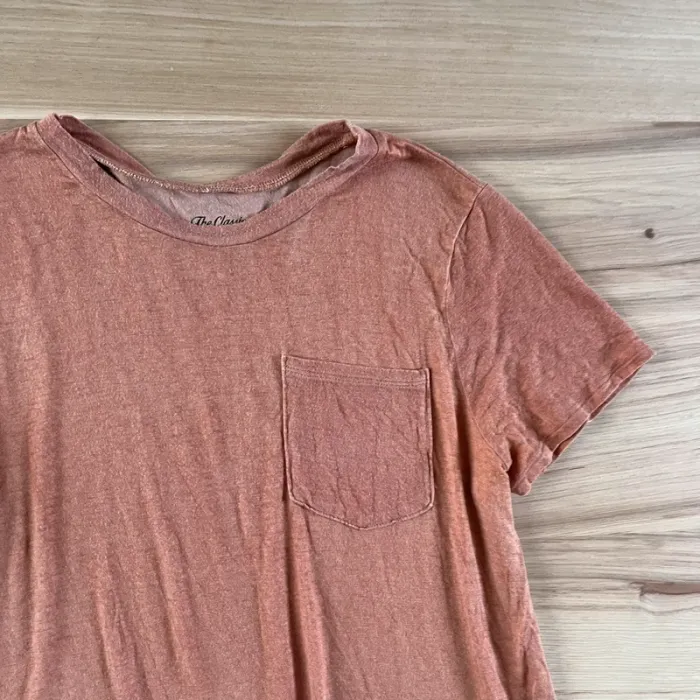 The classic orange blush knit T-shirt - photo numéro 2