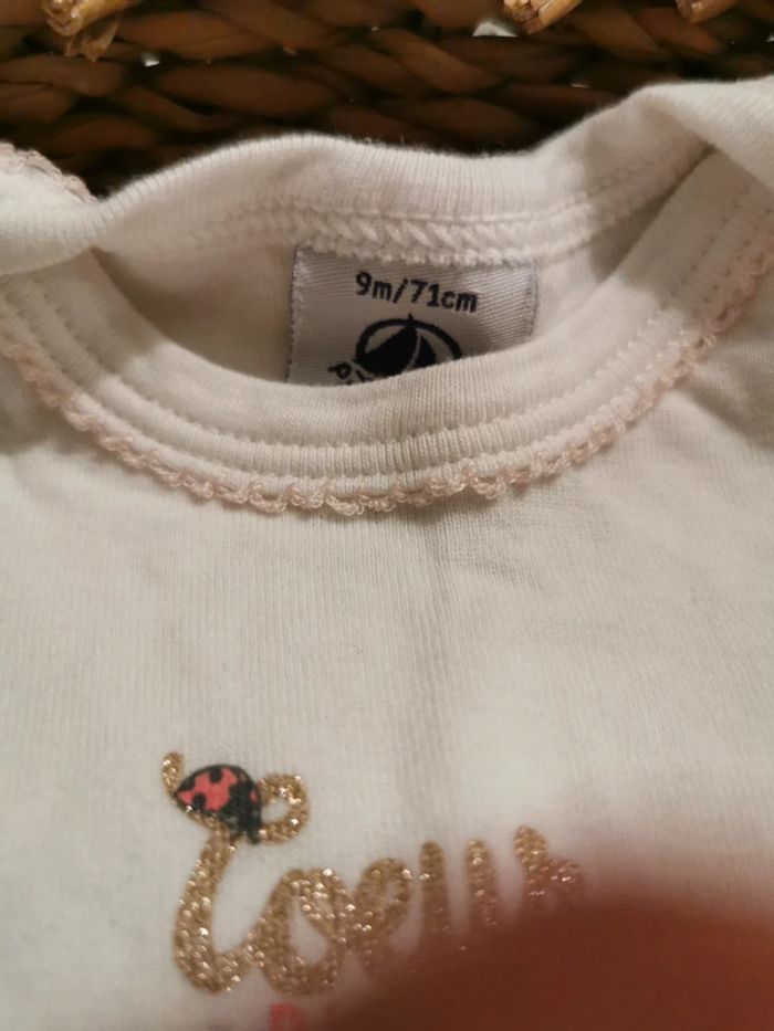 Body manche courte petit bateau 9 mois - photo numéro 2