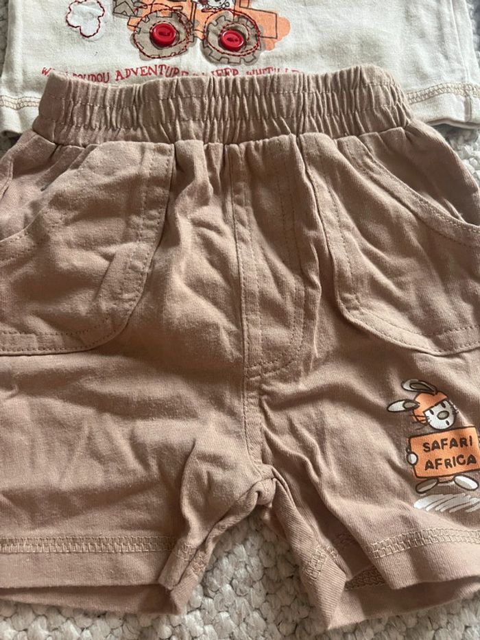 Ensemble été short tee shirt 3 mois - photo numéro 2