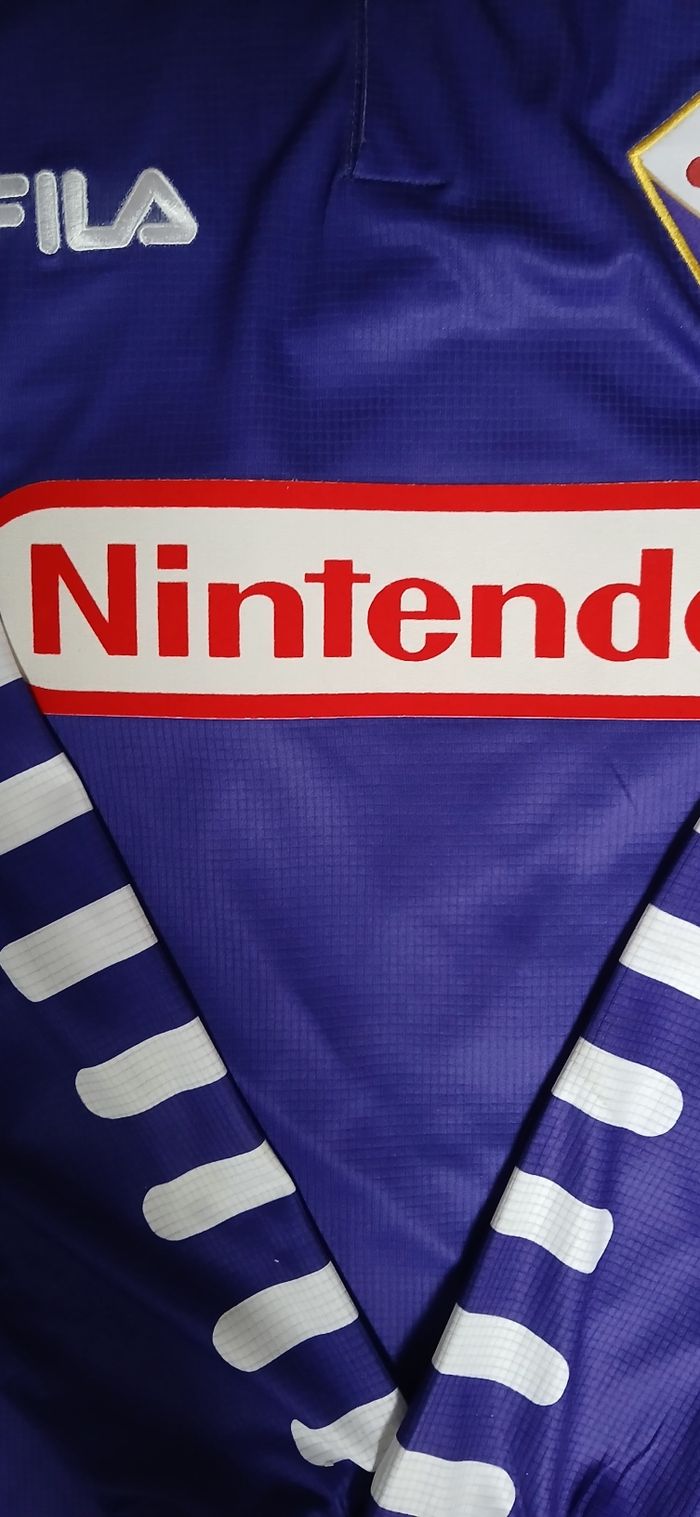 Maillot Fiorentina 1998 floquer batistuta 9 Nintendo taille M - photo numéro 3