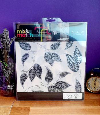 42 stickers muraux feuillage noir et argent