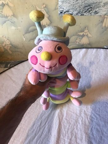 Mille Pattes Multicolore Hochet Chapeau Formes Motifs Fleur Papillon Peluche Petits Enfants Bébés