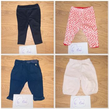 Lot pantalons chauds – 6 mois