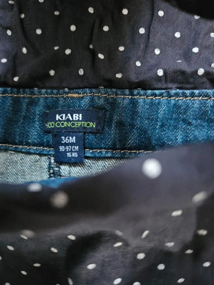 Jupe en jeans et salopette jupe en jeans taille 3 ans neuf - photo numéro 3
