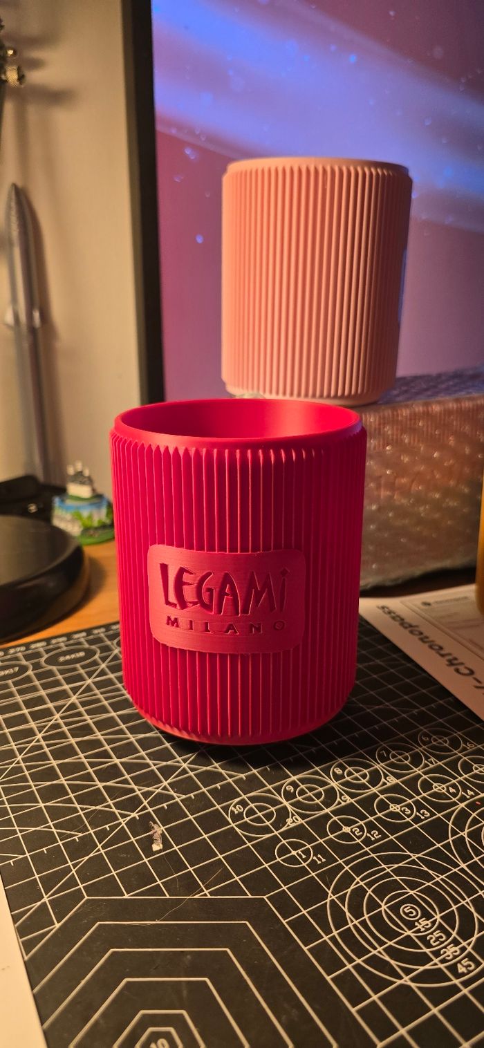 Lot pot legami et organiseur legami rouge - photo numéro 2