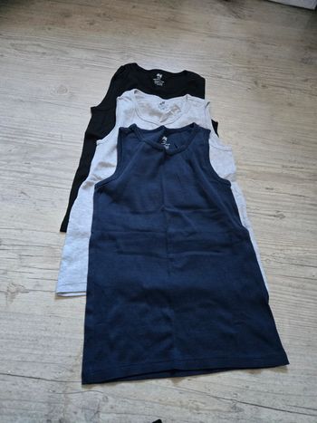 lot 3 débardeurs garçon 8 ans 