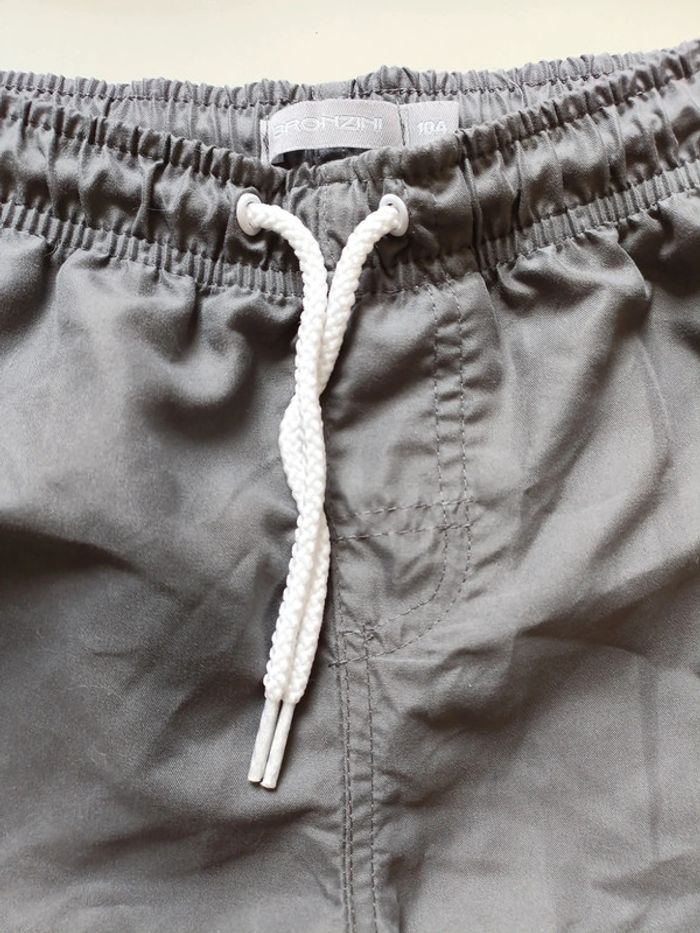 Short de bain gris bronzini 10 ans avec poche - photo numéro 3