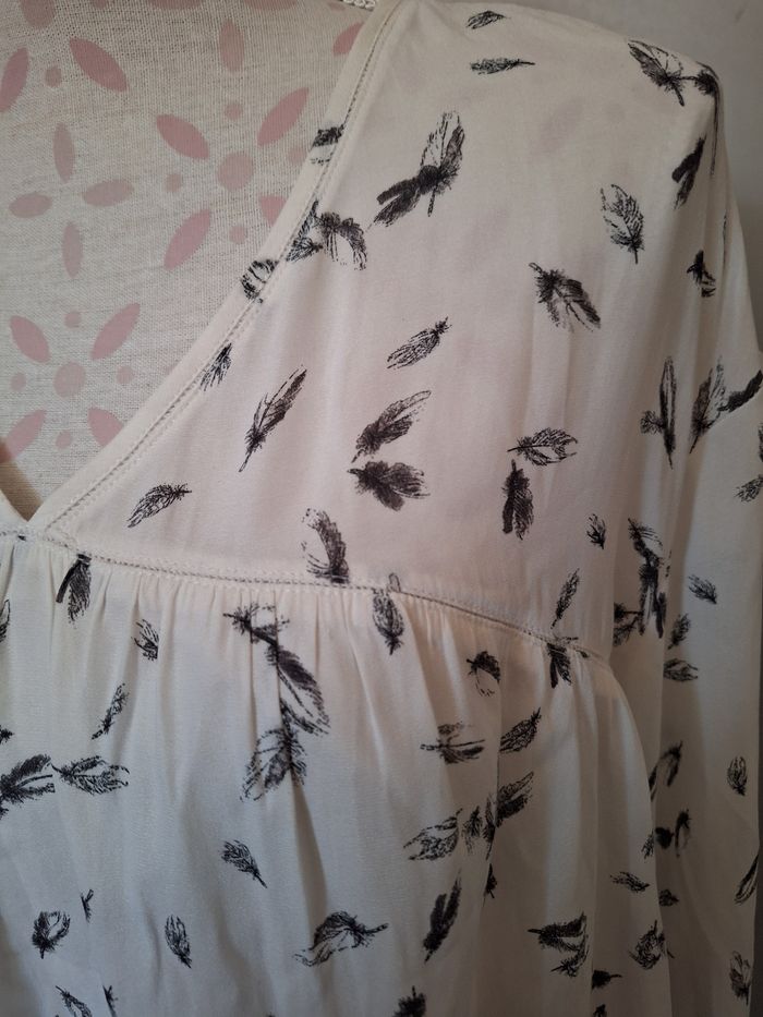 Blouse imprimé plumes femme 38 promod - photo numéro 2